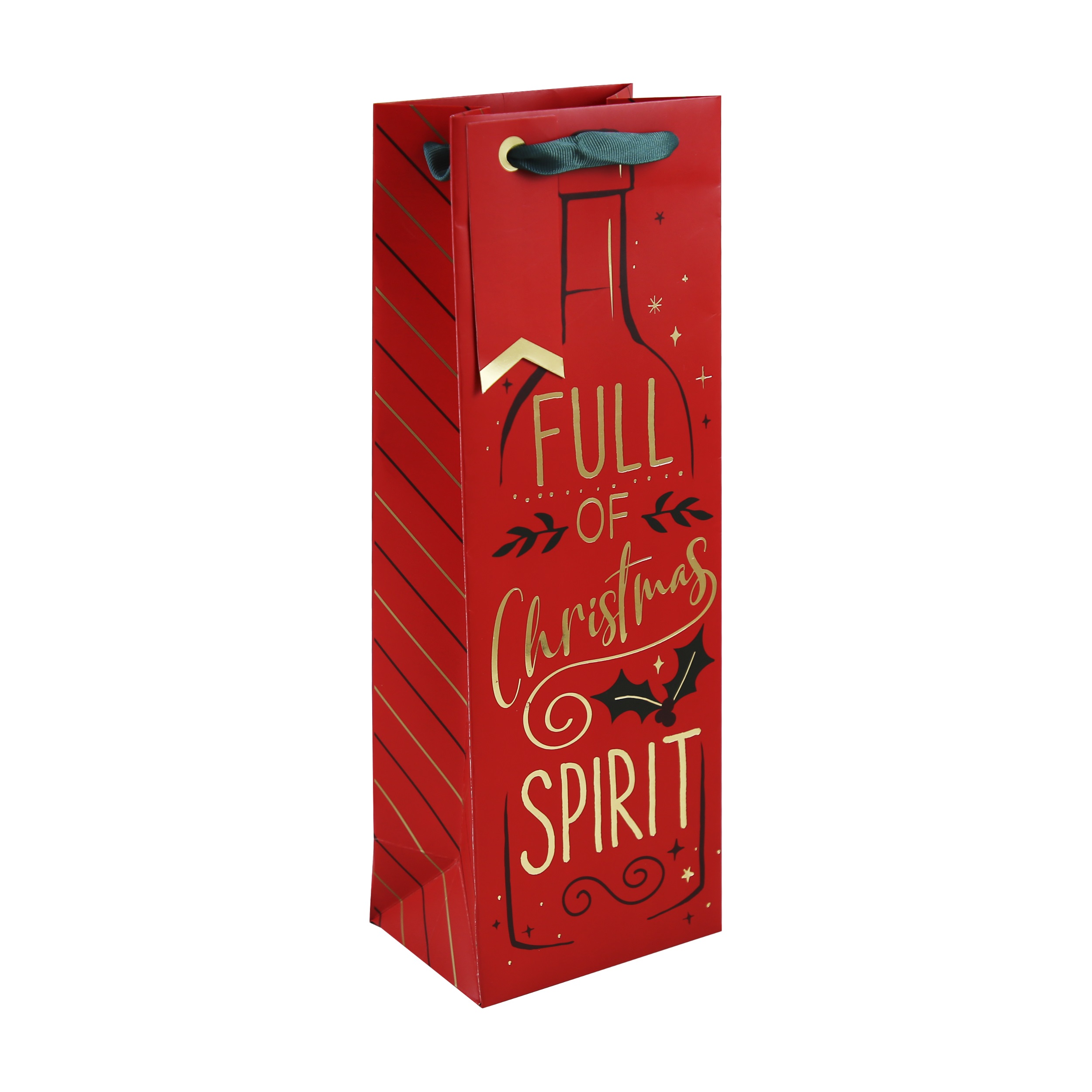 XMAS BOTTLE BAG XMS SPIRIT (X-34087-4C)